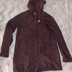 Zumiez Burgundy Windbreaker